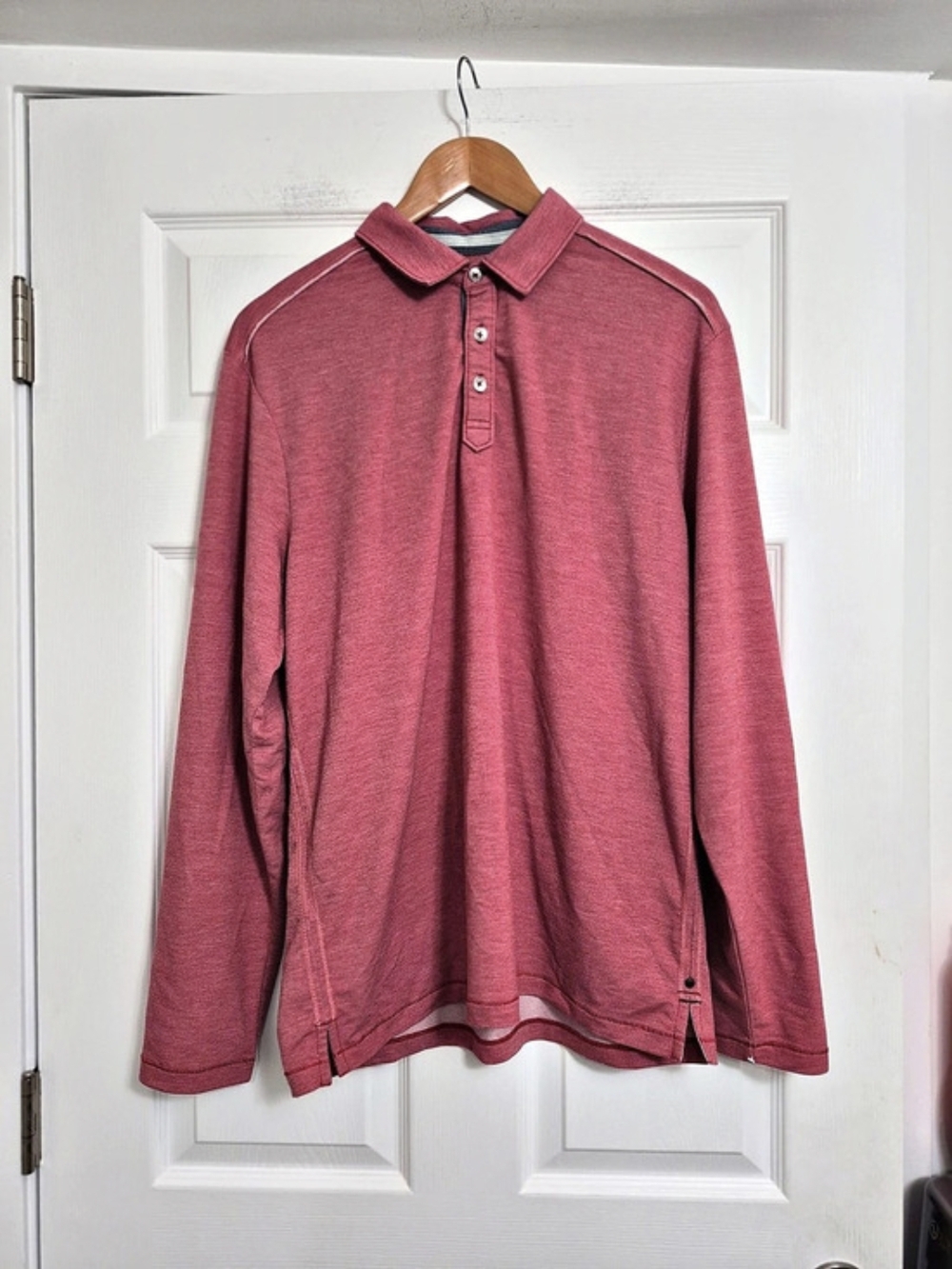 Tommy Bahama Coasta Vera Long-Sleeve Polo Pink Medium